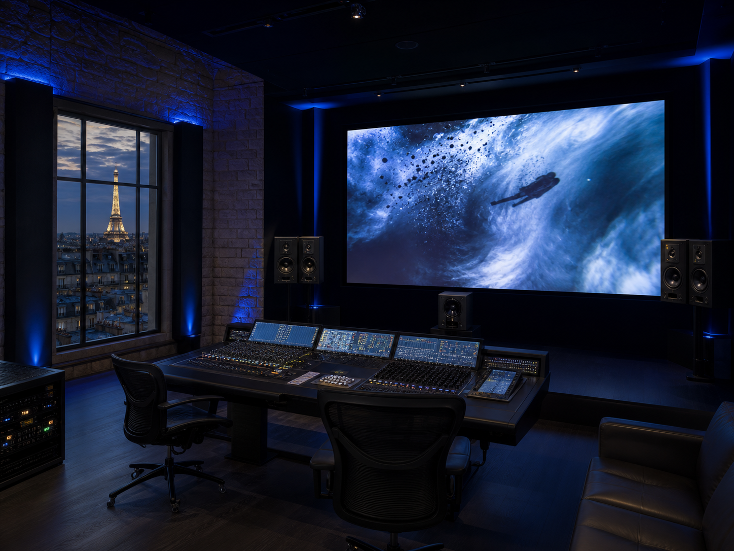 Auditorium de postproduction sonore à Paris
